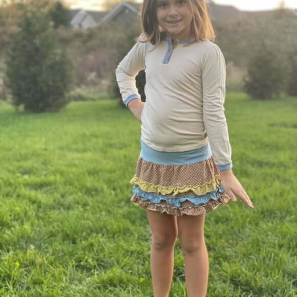 Swanky Baby Vintage | Long Sleeve with Skirt Two Piece Set | Size 8 - Picture 2 of 16